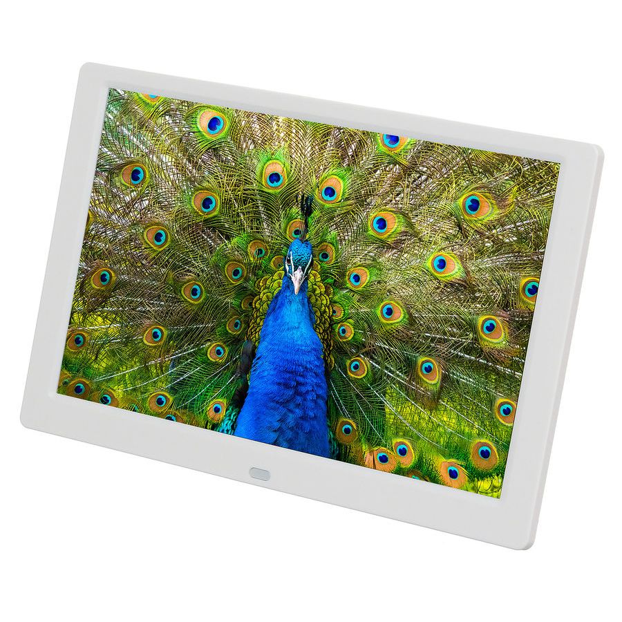 Цифровая фоторамка Digma PF-1043, белая с логотипом