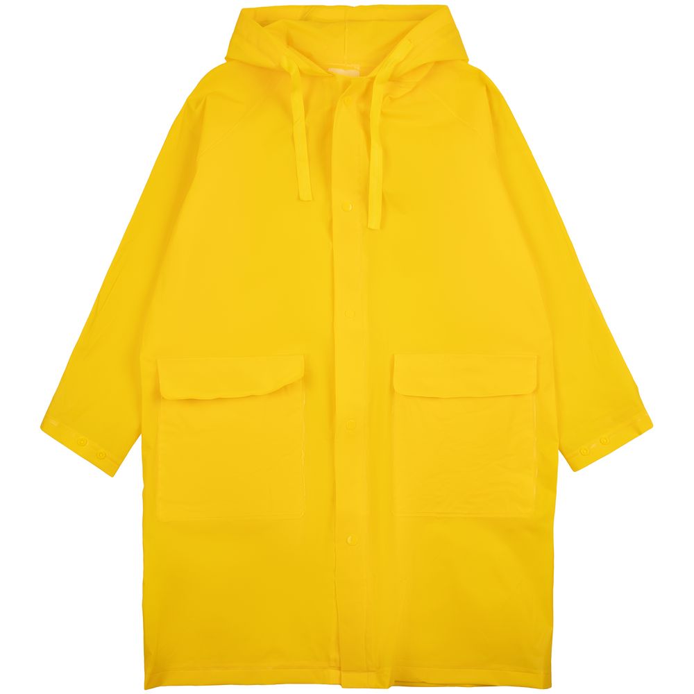 Дождевик детский RainDrop Kids, желтый с логотипом