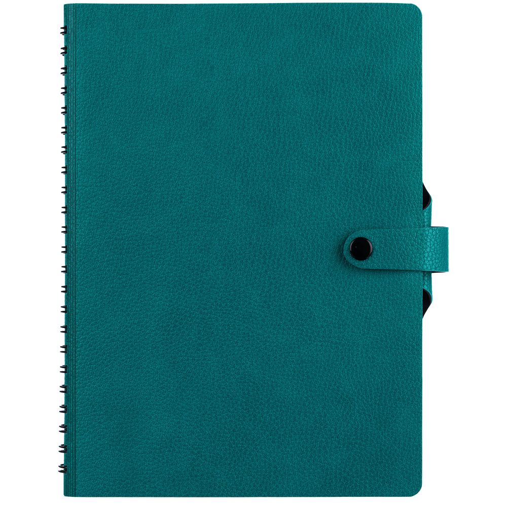 Ежедневник Strep Front на заказ, недатированный, бирюзовый с логотипом