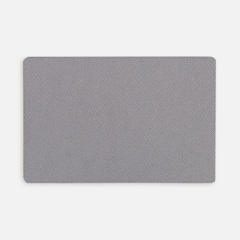 Наклейка тканевая Lunga, L, серая с логотипом