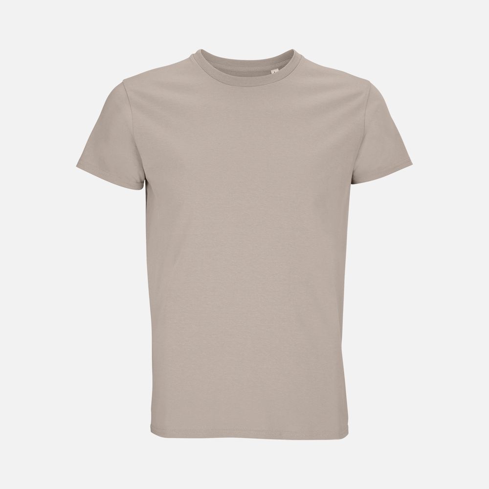 Футболка мужская Pioneer Men, серо-бежевая с логотипом