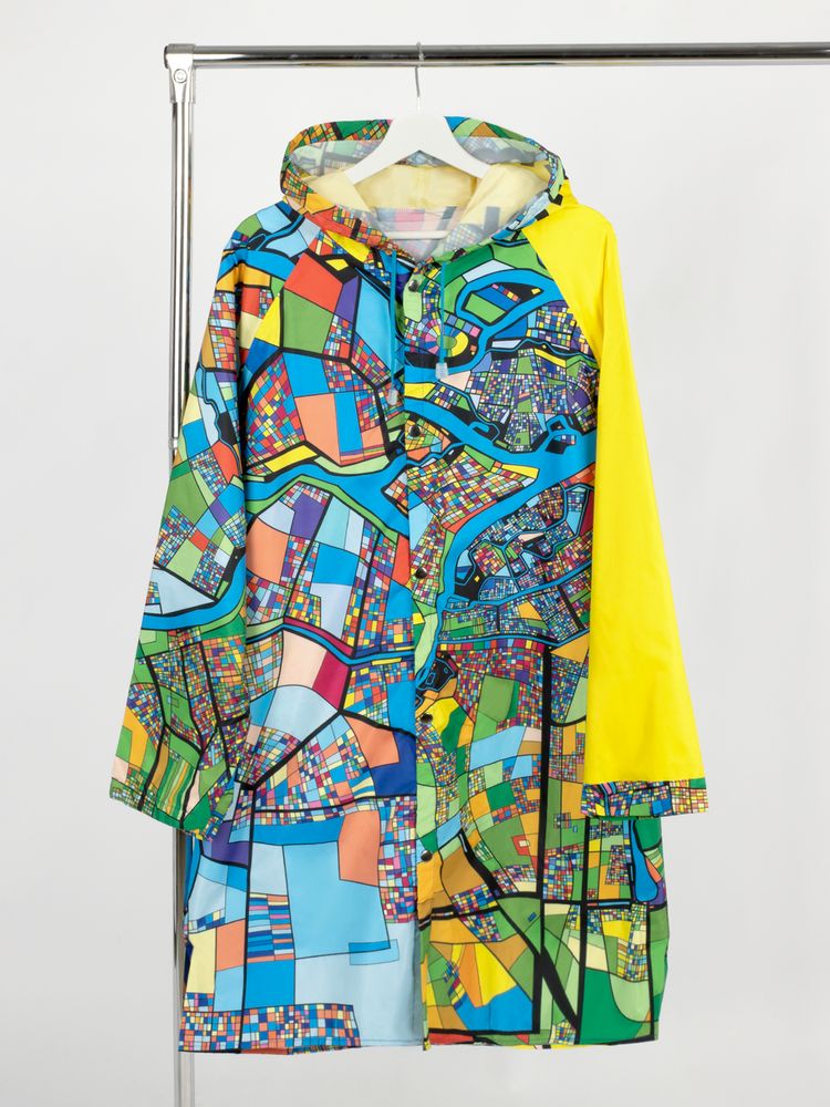 Дождевик классический RainCoat на заказ, разноцветный, единый размер с логотипом
