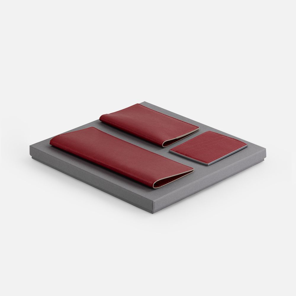 Набор Petrus Trio, красный с логотипом