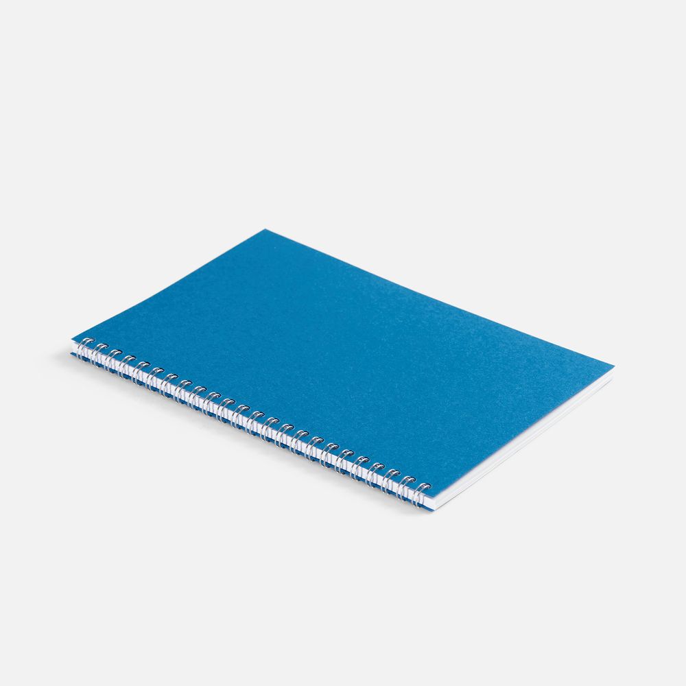 Блокнот Salvador в клетку, синий ver.2 с логотипом