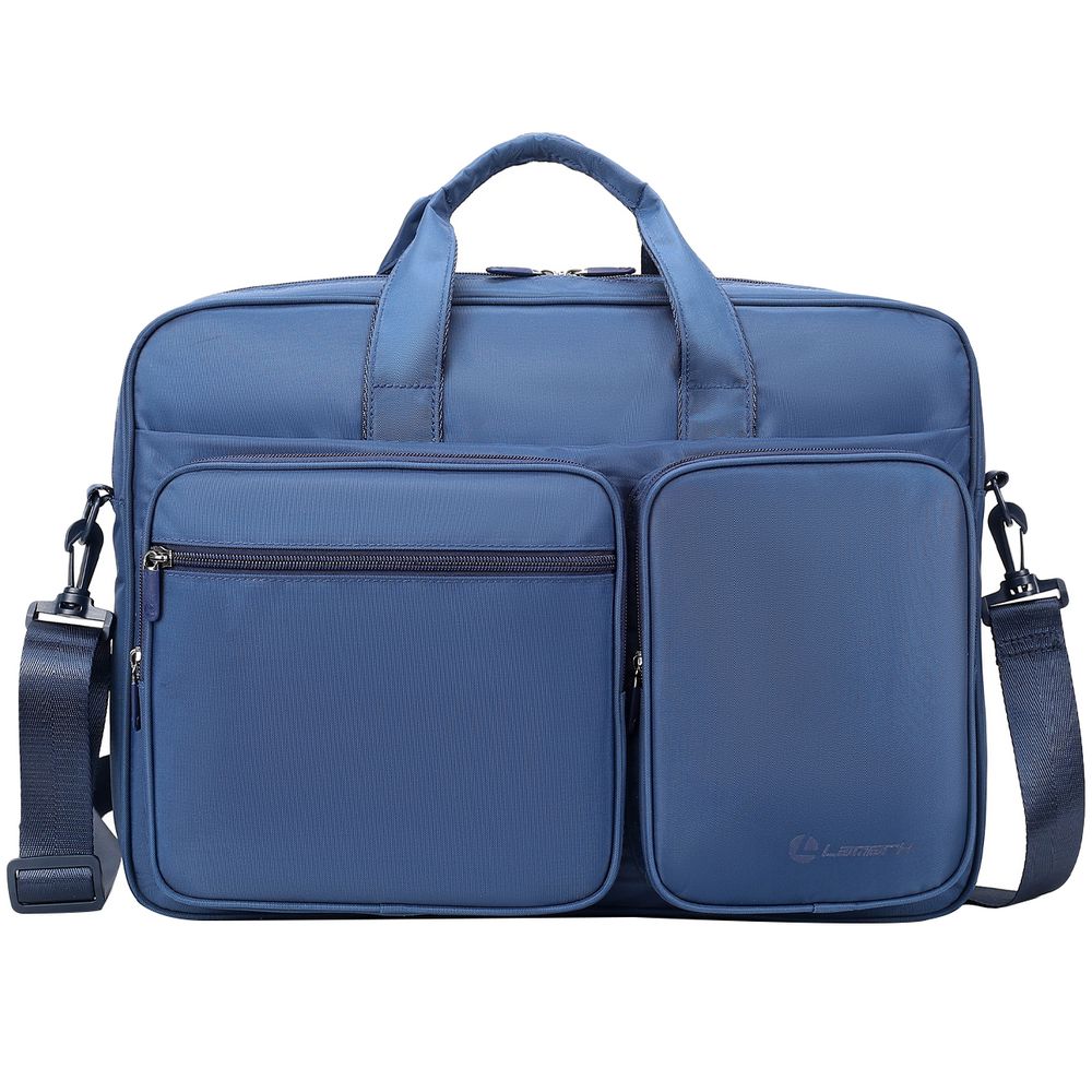 Сумка для ноутбука L267, синяя с логотипом