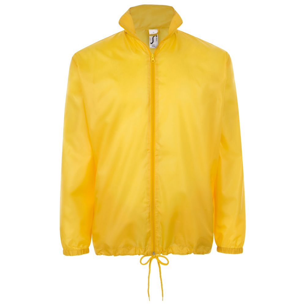 Ветровка унисекс Shift, желтая с логотипом