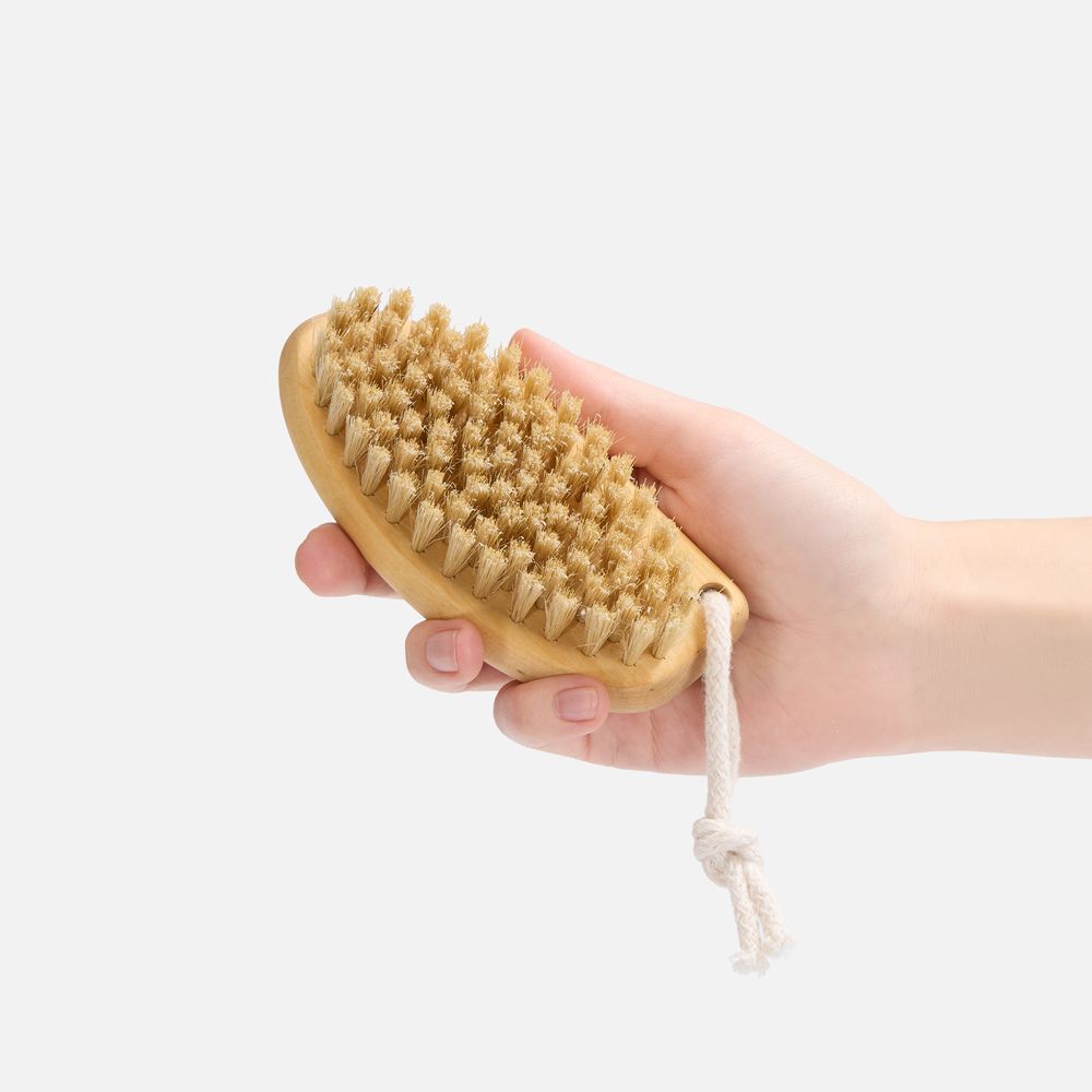 Щетка для сухого массажа Sundarata, ver.2, малая с логотипом