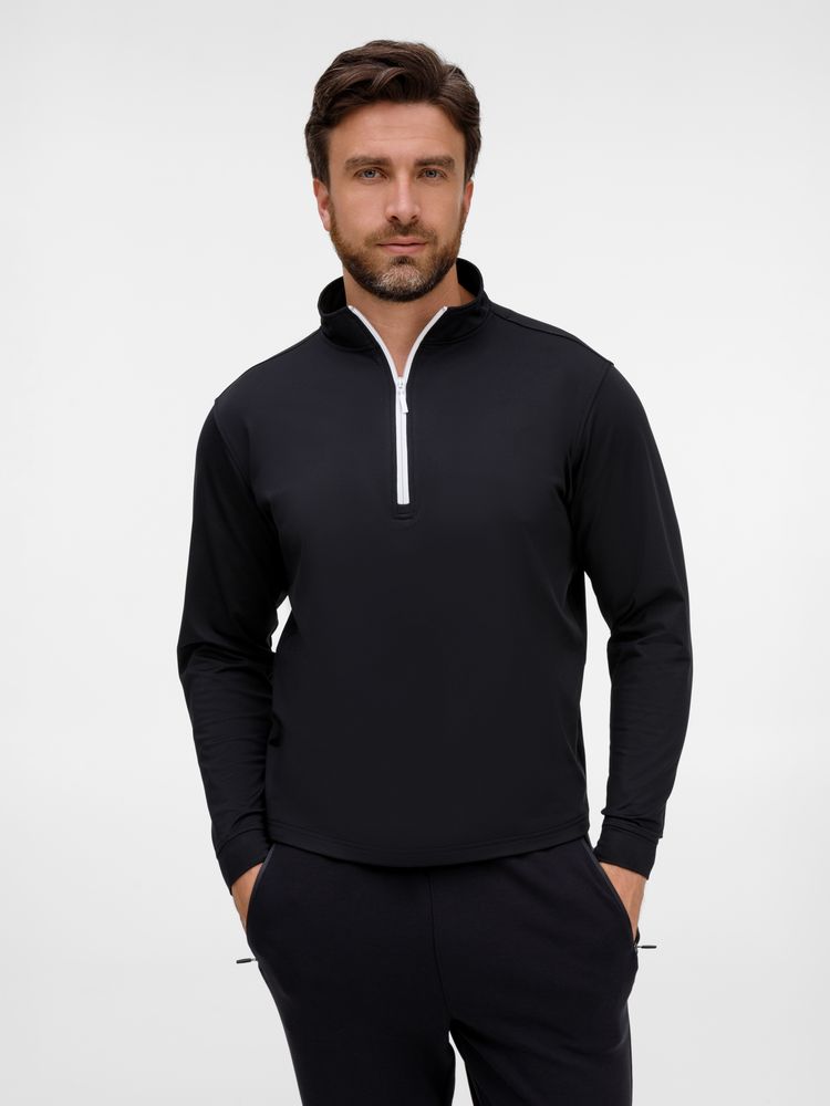 Свитшот на молнии Morfiss, черный с логотипом