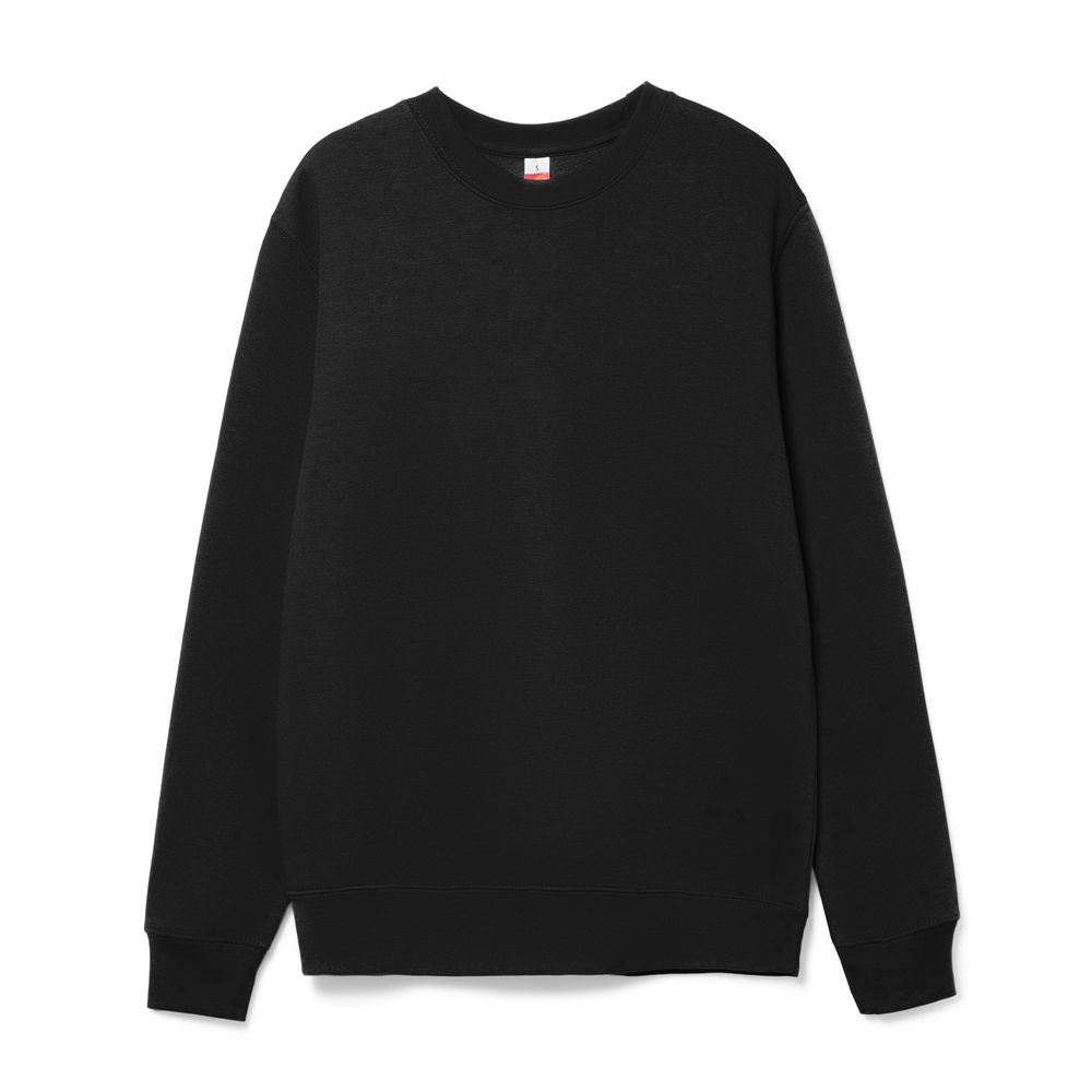 Свитшот унисекс Delta, черный с логотипом