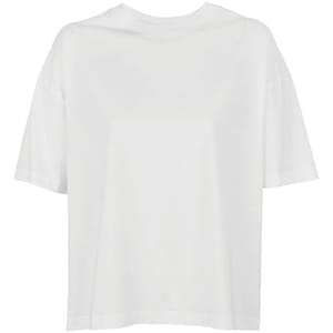 Футболка оверсайз женская Boxy Women, белая с логотипом
