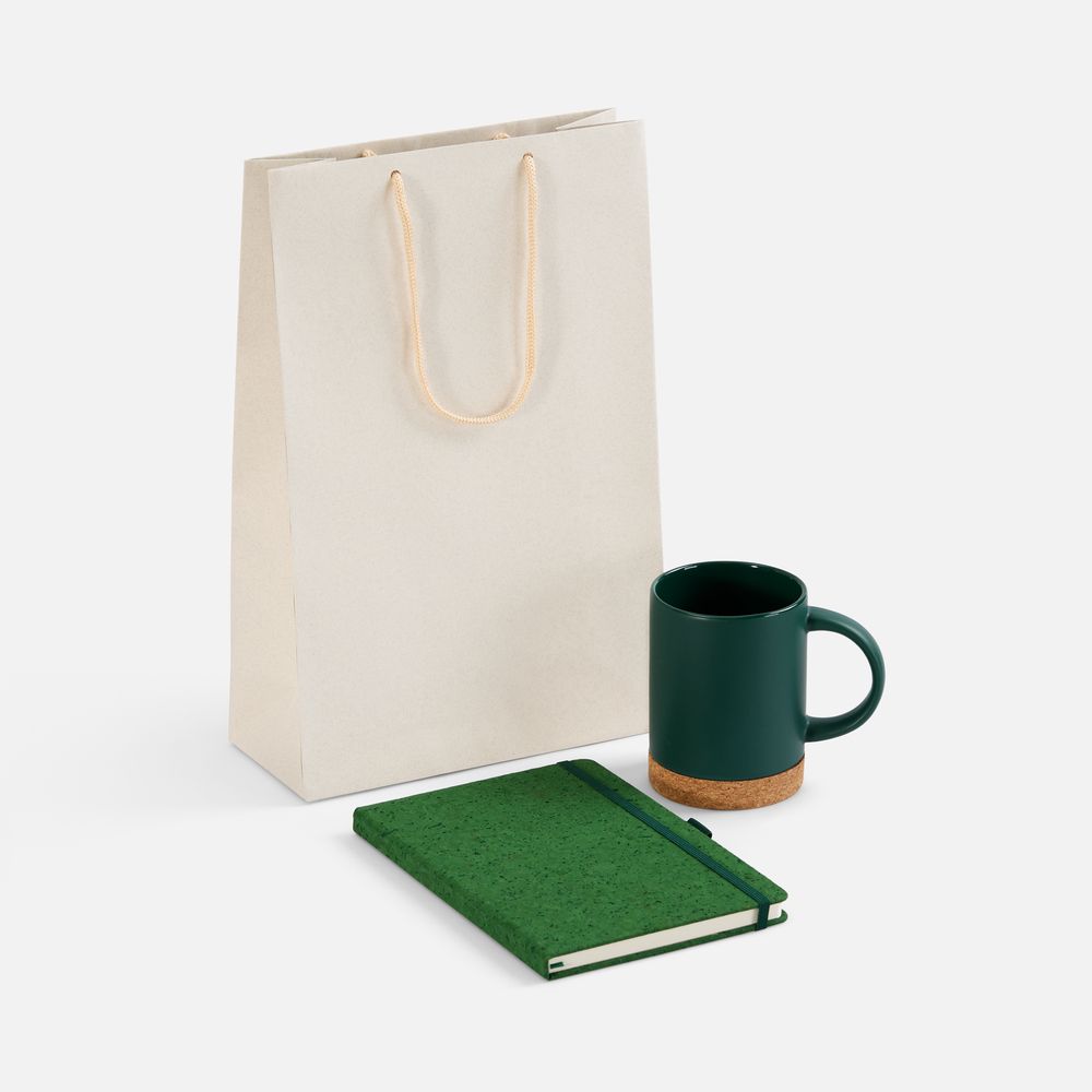 Набор Cork County, зеленый с логотипом