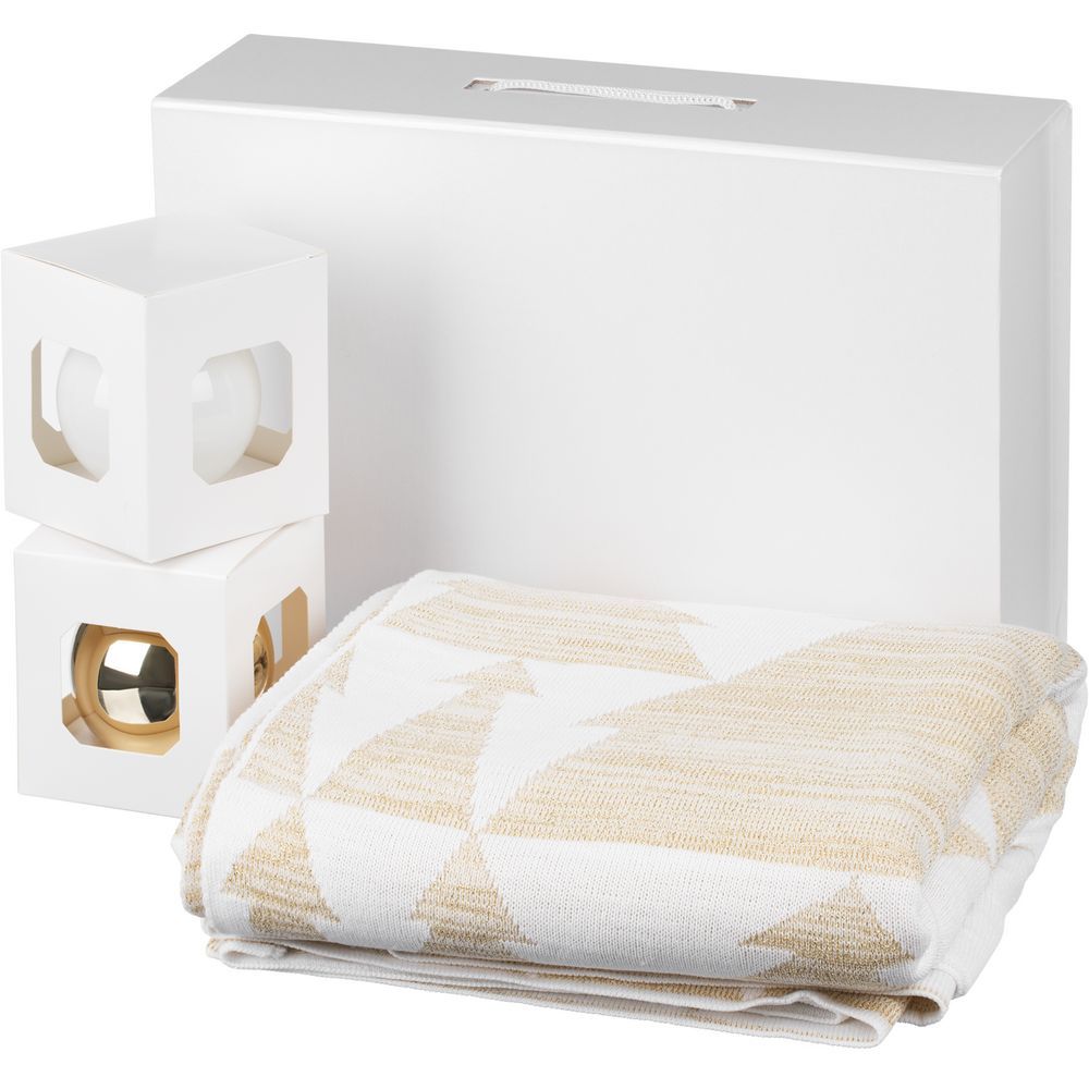 Набор Dancing Queen, белый с золотистым с логотипом