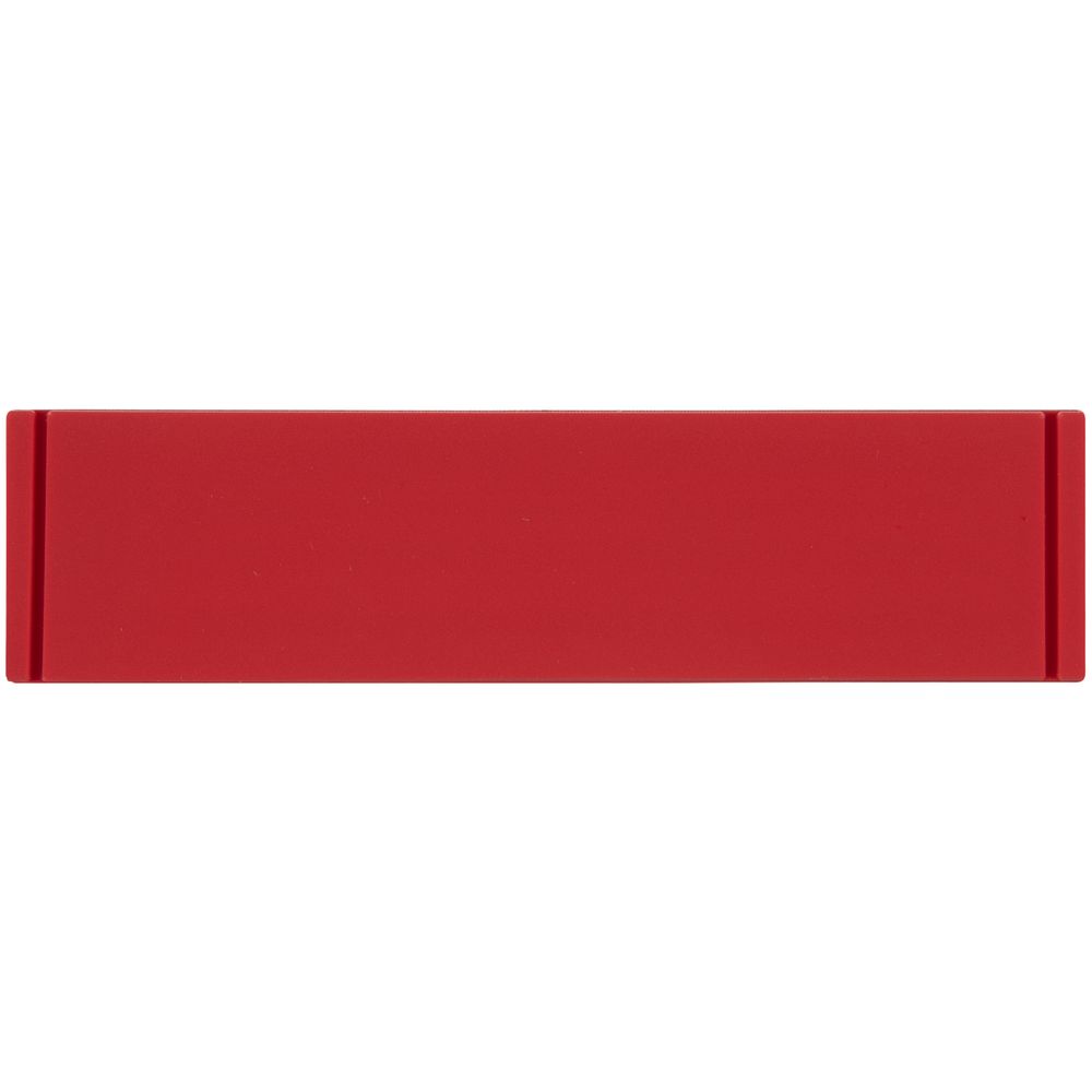 Лейбл из ПВХ Dzeta, S, красный с логотипом