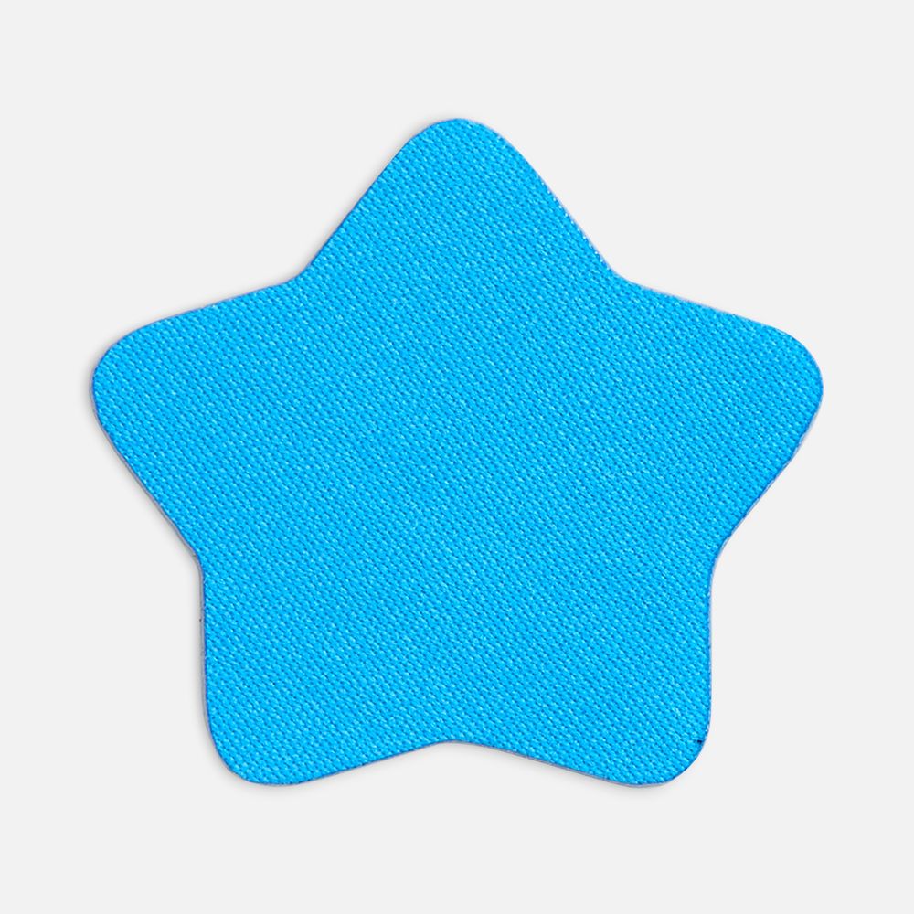 Наклейка тканевая Lunga Bial, M, голубая с логотипом