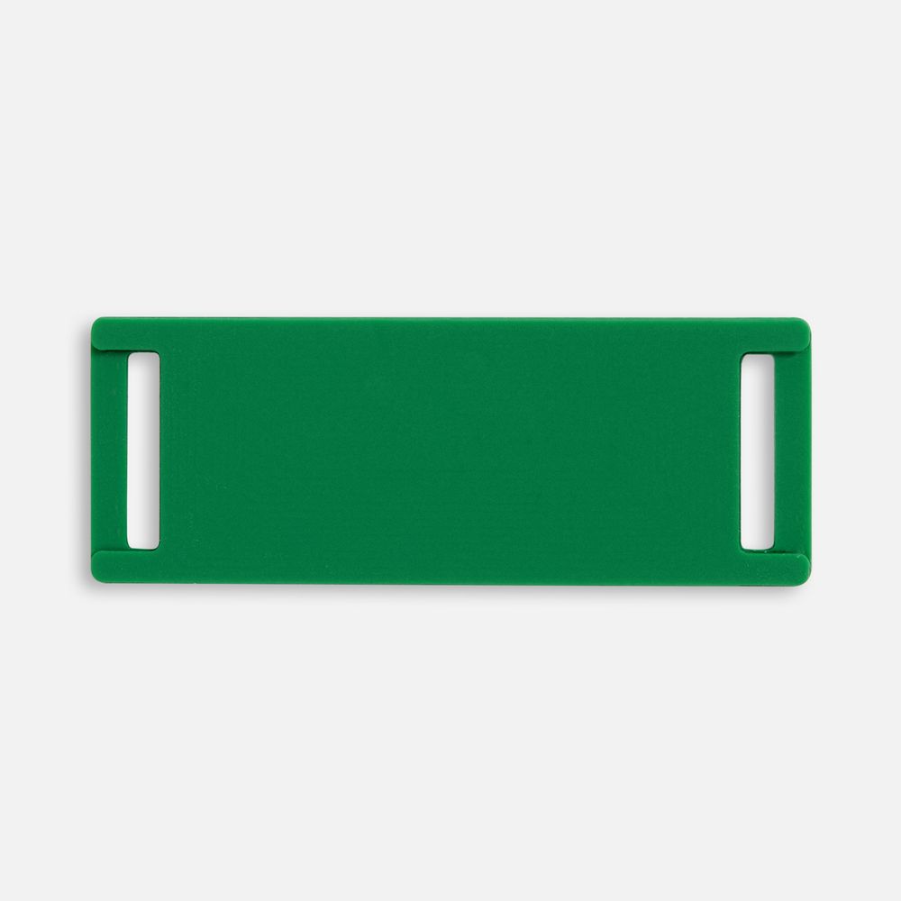 Лейбл из ПВХ Kova, зеленый с логотипом