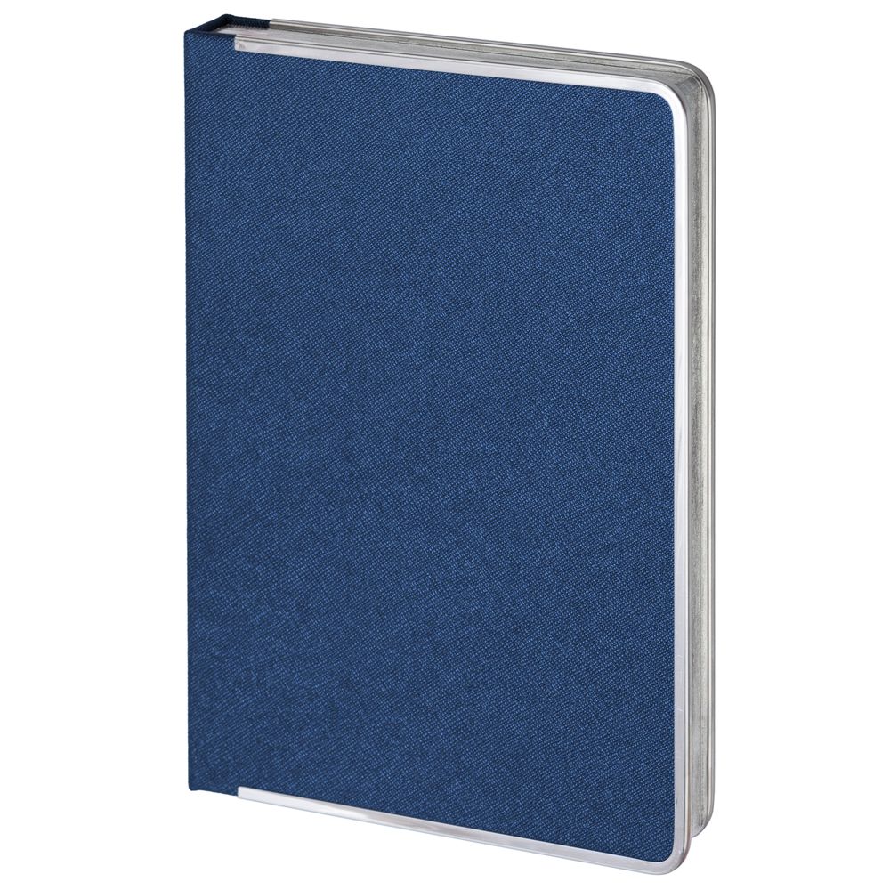 Ежедневник Frame Metal, недатированный, синий с логотипом
