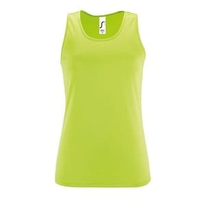 Майка женская Sporty TT Women, зеленое яблоко с логотипом