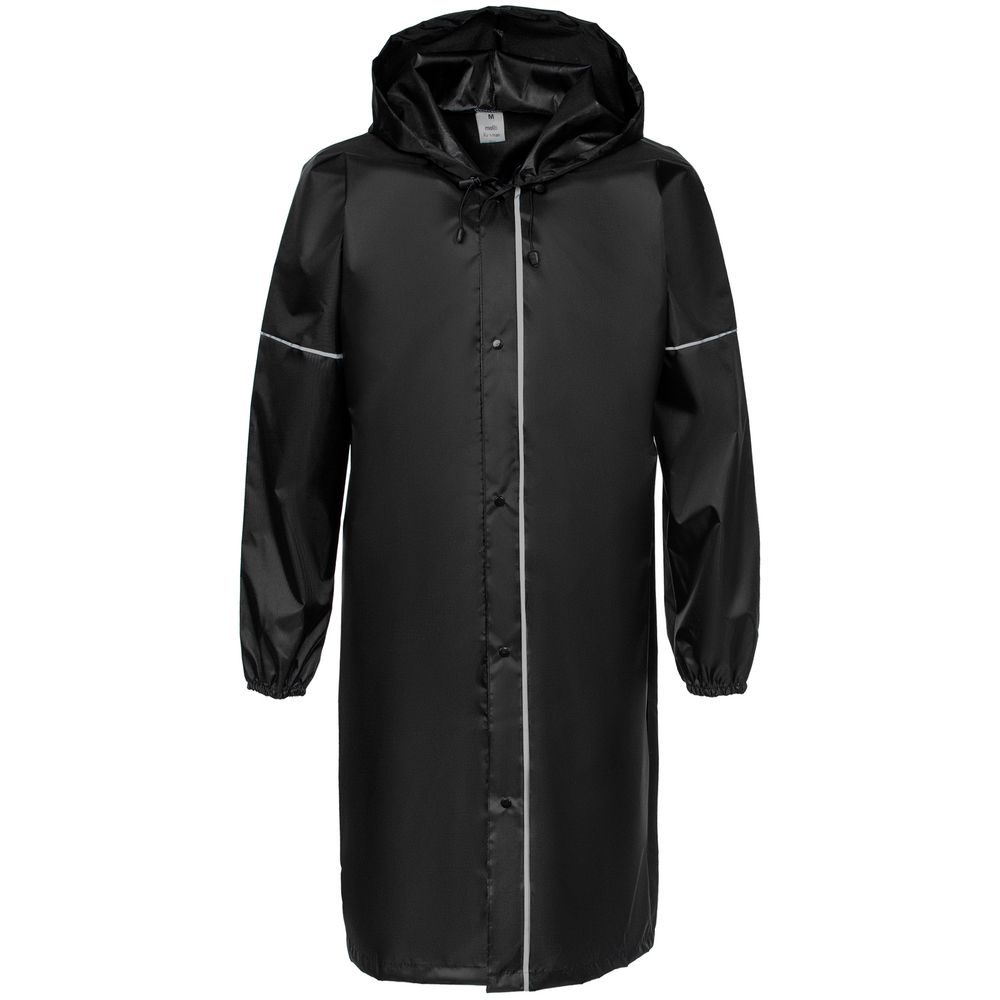 Дождевик со светоотражающими элементами Rainman Blink, черный с логотипом