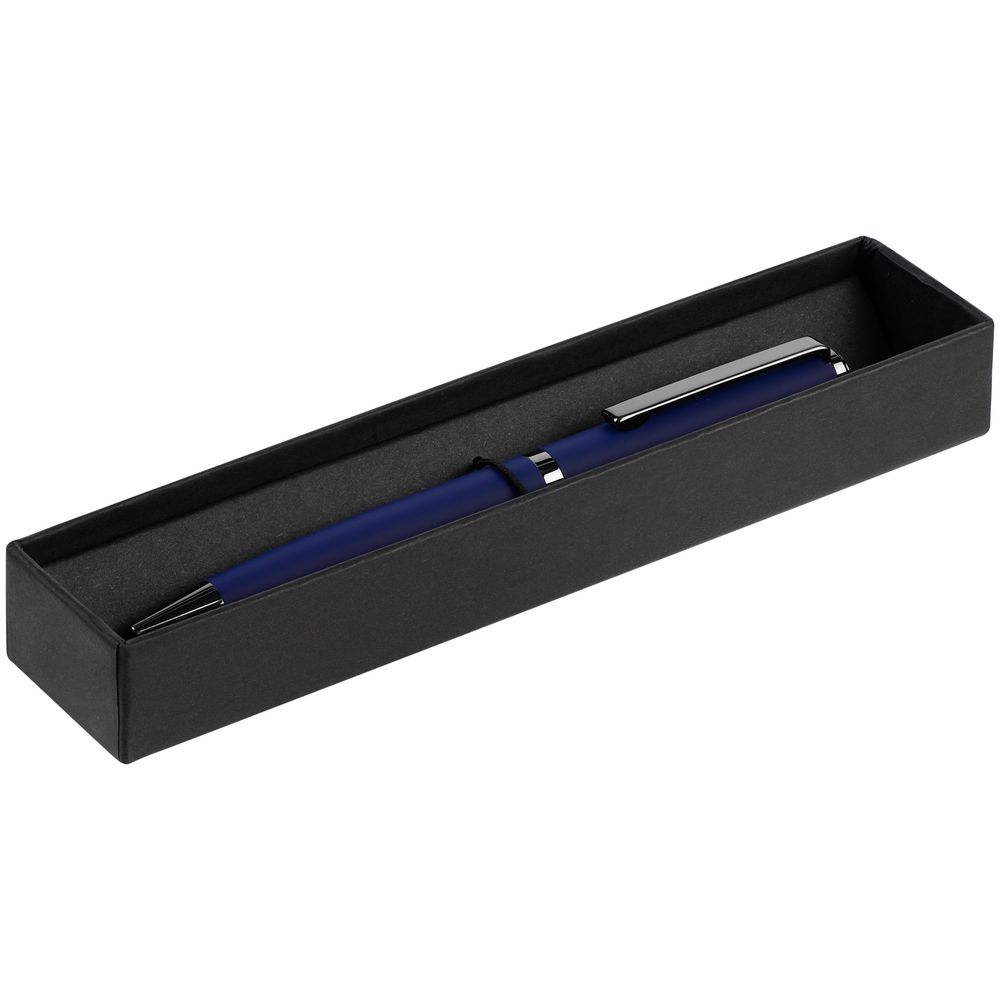 Ручка шариковая Inkish Gunmetal, синяя с логотипом