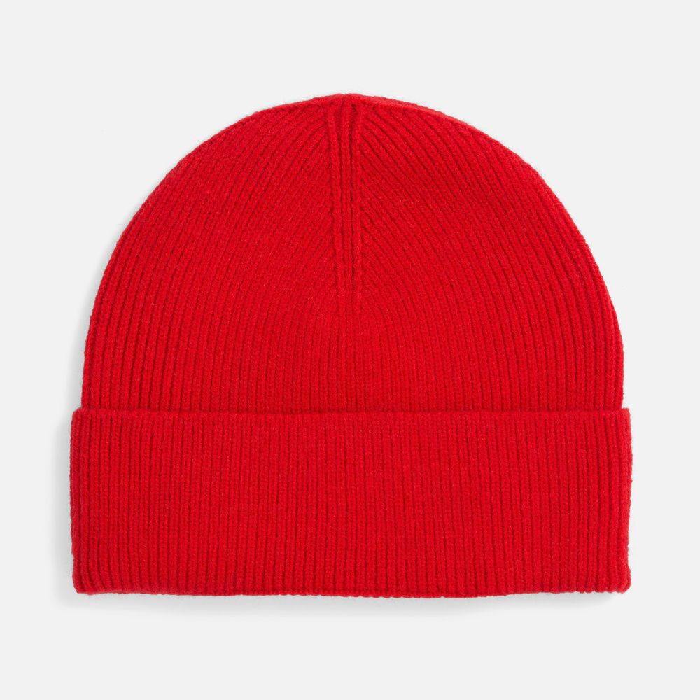 Шапка Color Boom, красная с логотипом