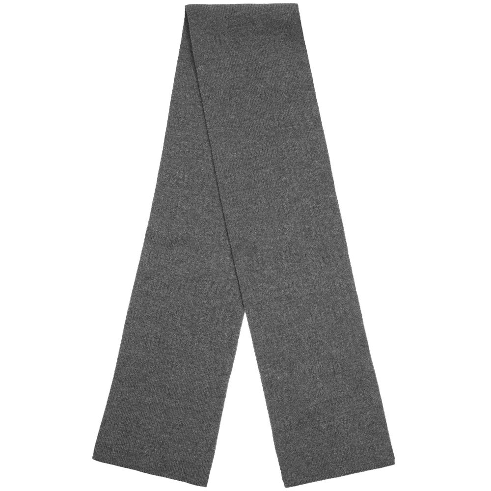 Шарф Urban Flow, темно-серый меланж с логотипом