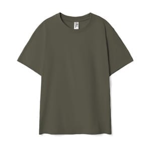 Футболка детская Regent Kids 150, темный хаки с логотипом