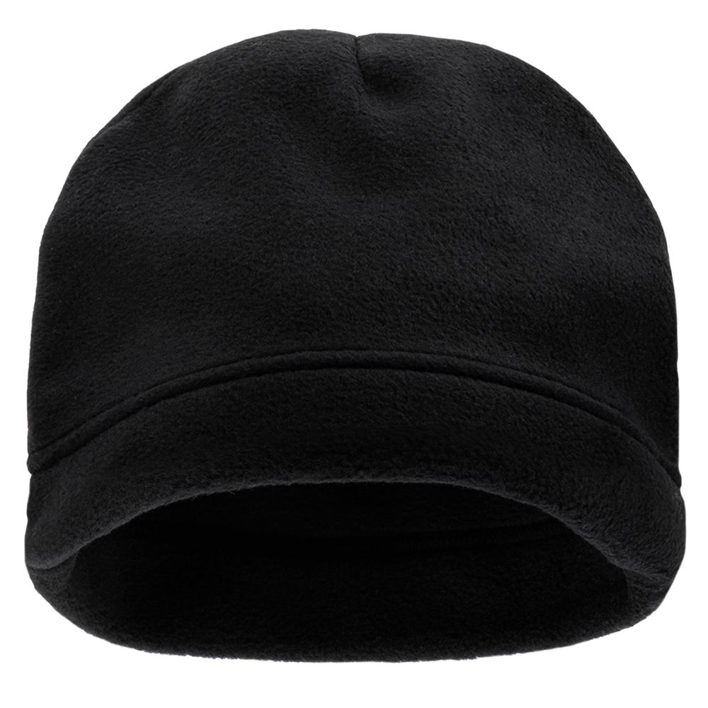 Шапка Fleecy, черная с логотипом