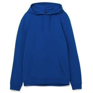 Толстовка с капюшоном унисекс Hoodie, ярко-синяя с логотипом