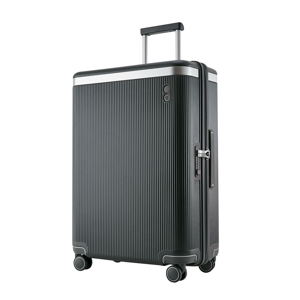 Чемодан Dynasty M, темно-серый с логотипом