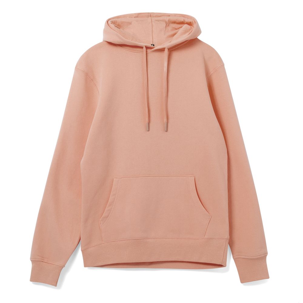 Толстовка с капюшоном унисекс Hoodie, бежевая (nude) с логотипом