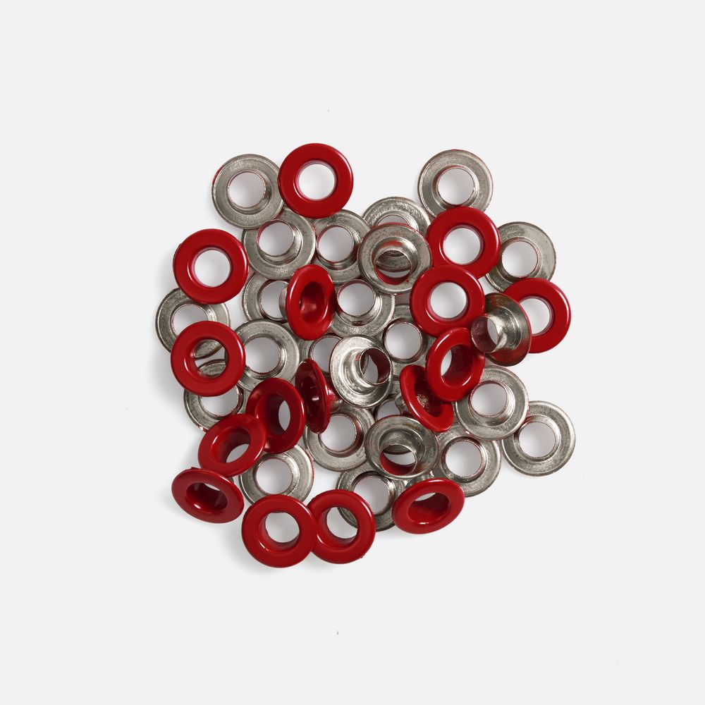 Люверс Ose, S, красный с логотипом