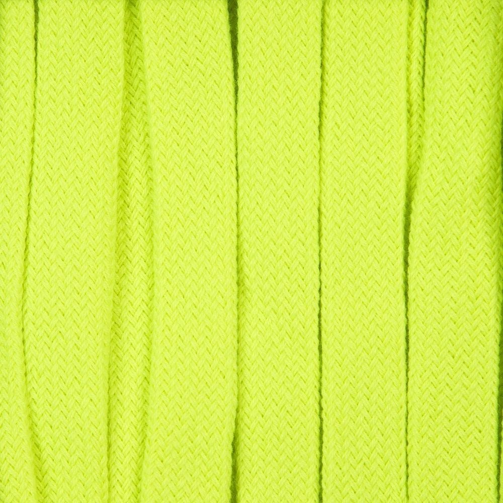 Плоский шнур Cord M, желтый неон, 100 см с логотипом
