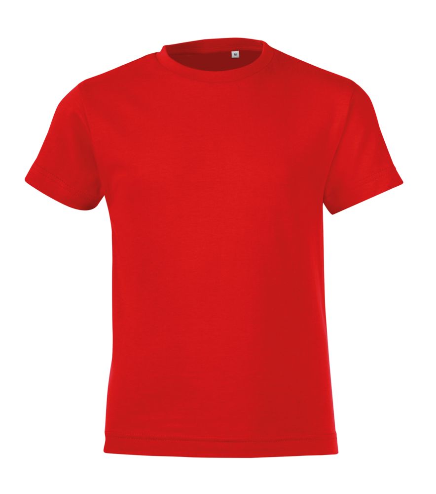 Футболка детская Regent Fit Kids, красная с логотипом