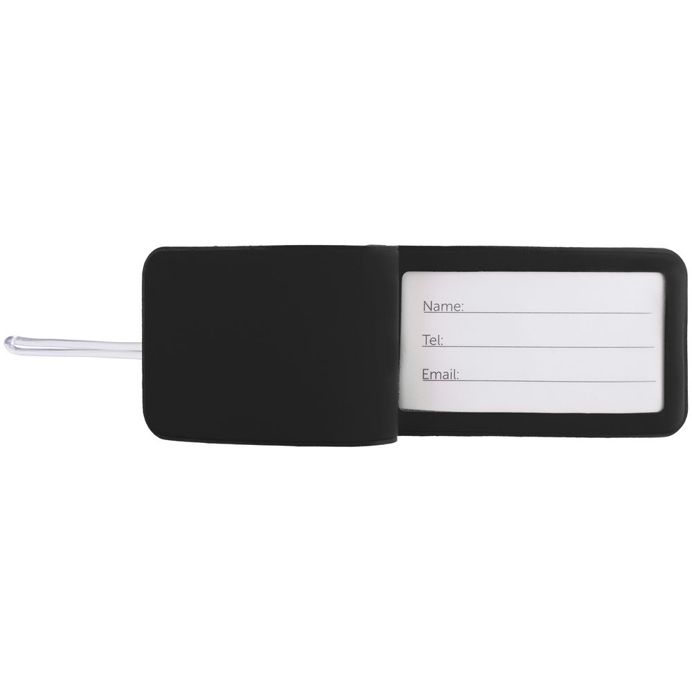 Багажная бирка Dorset, черная с логотипом