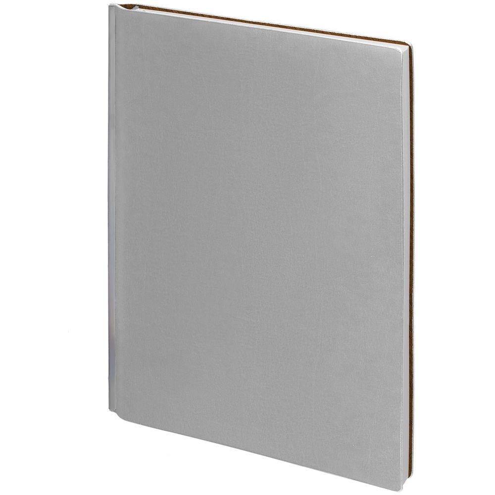 Ежедневник Kroom, недатированный, серый с логотипом