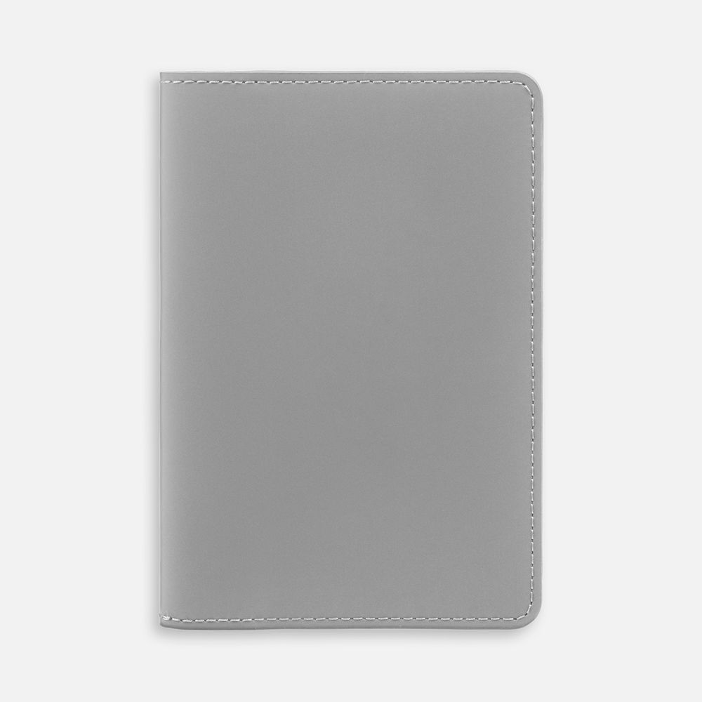 Обложка для паспорта Alaska, серая с логотипом