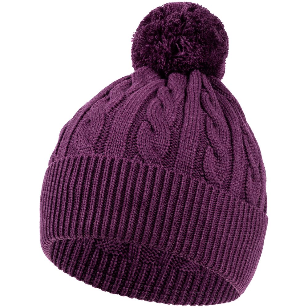 Шапка Heat Trick, баклажановая с логотипом