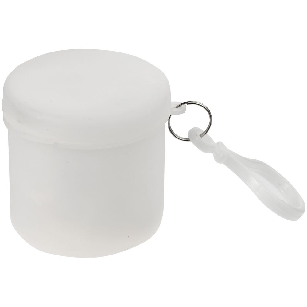 Дождевик в футляре Trifle, белый с логотипом