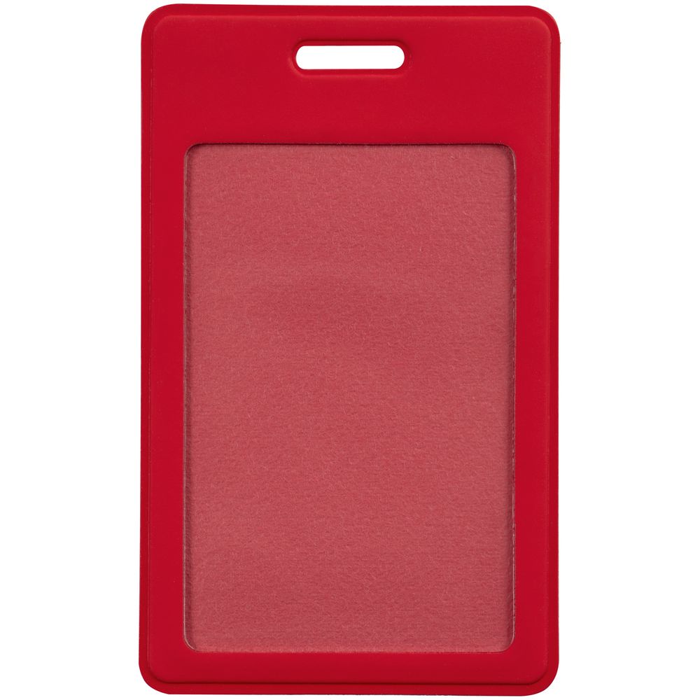 Чехол для пропуска Dorset, красный с логотипом