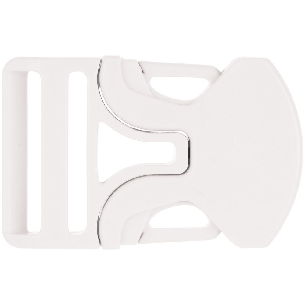 Застежка-пряжка односторонняя Triden, белый с логотипом