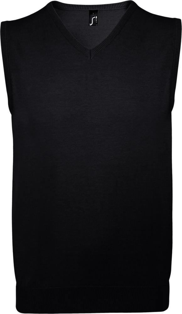 Жилет унисекс Gentlemen, черный с логотипом