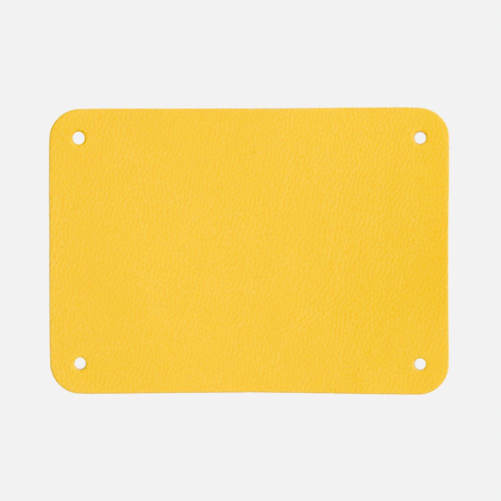 Лейбл Eta Latte, XL, желтый с логотипом