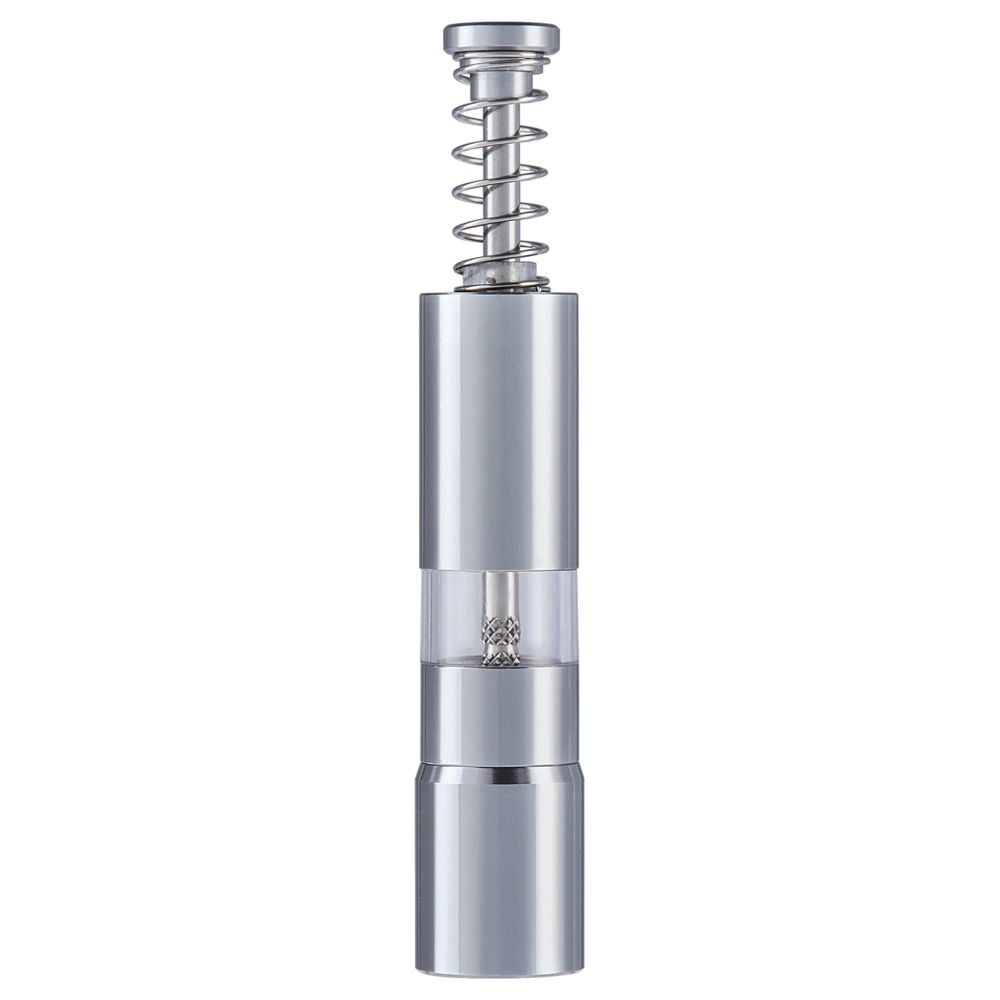 Мельница для специй Spice-trick, серебристая с логотипом