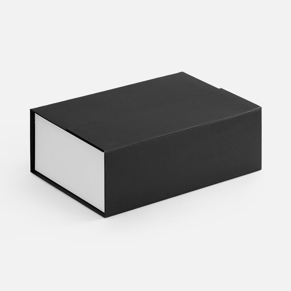 Коробка Bicolor Case, белая с черным с логотипом