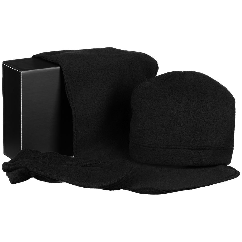 Набор Fleecy, черный с логотипом