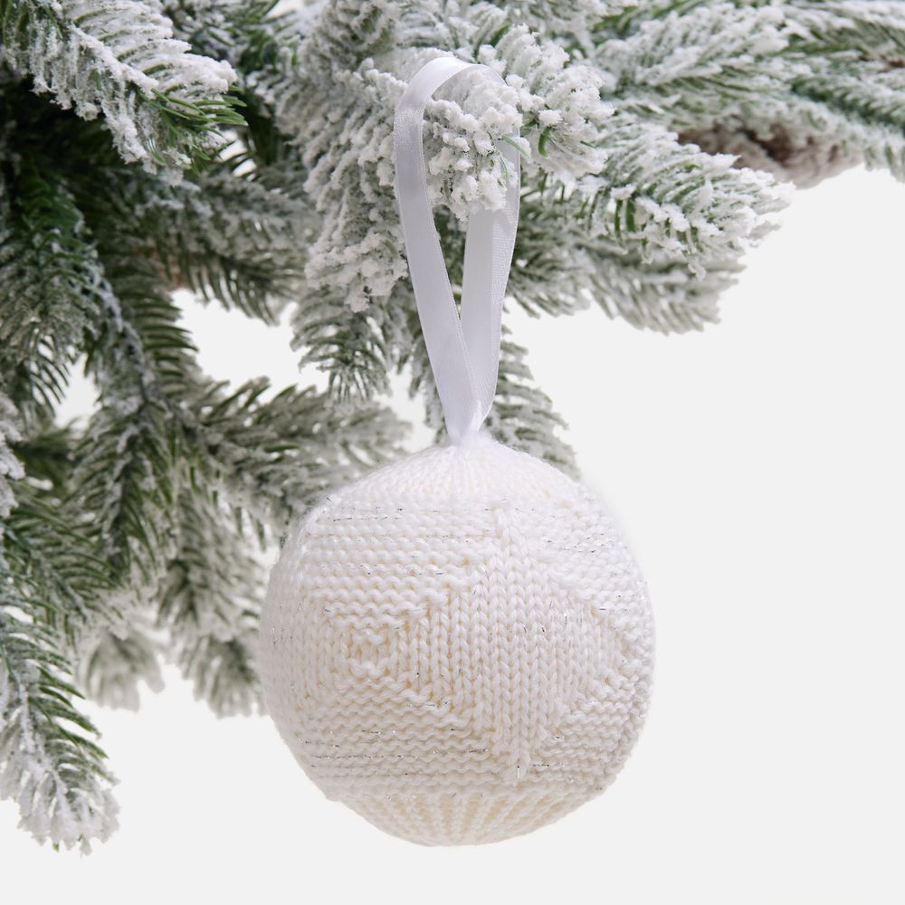 Вязаный шарик «Зимний шарм» с логотипом