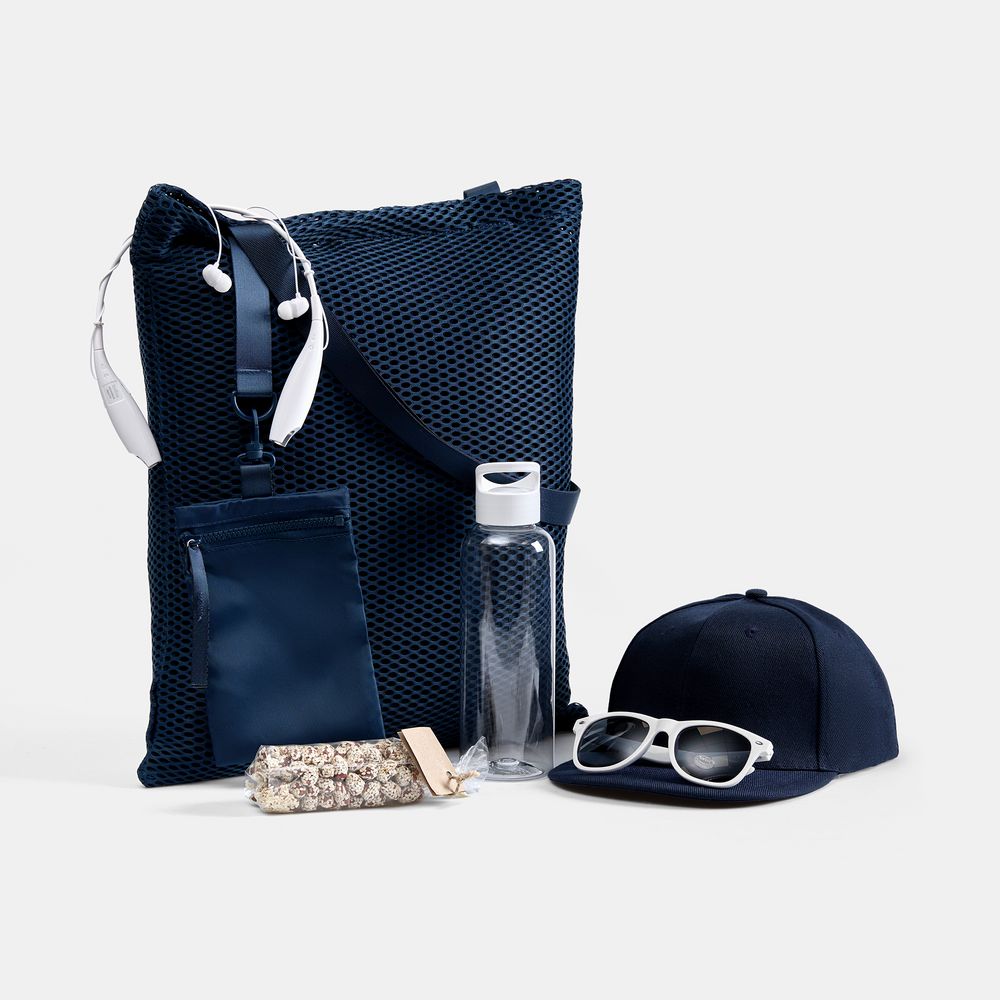 Набор Sommerset, синий с белым с логотипом