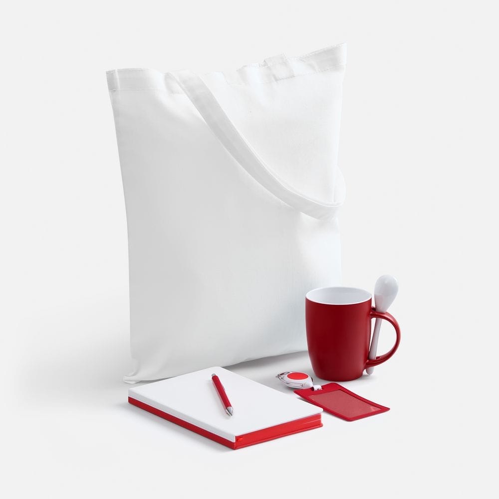 Набор Welcome Pack, красный с белым с логотипом