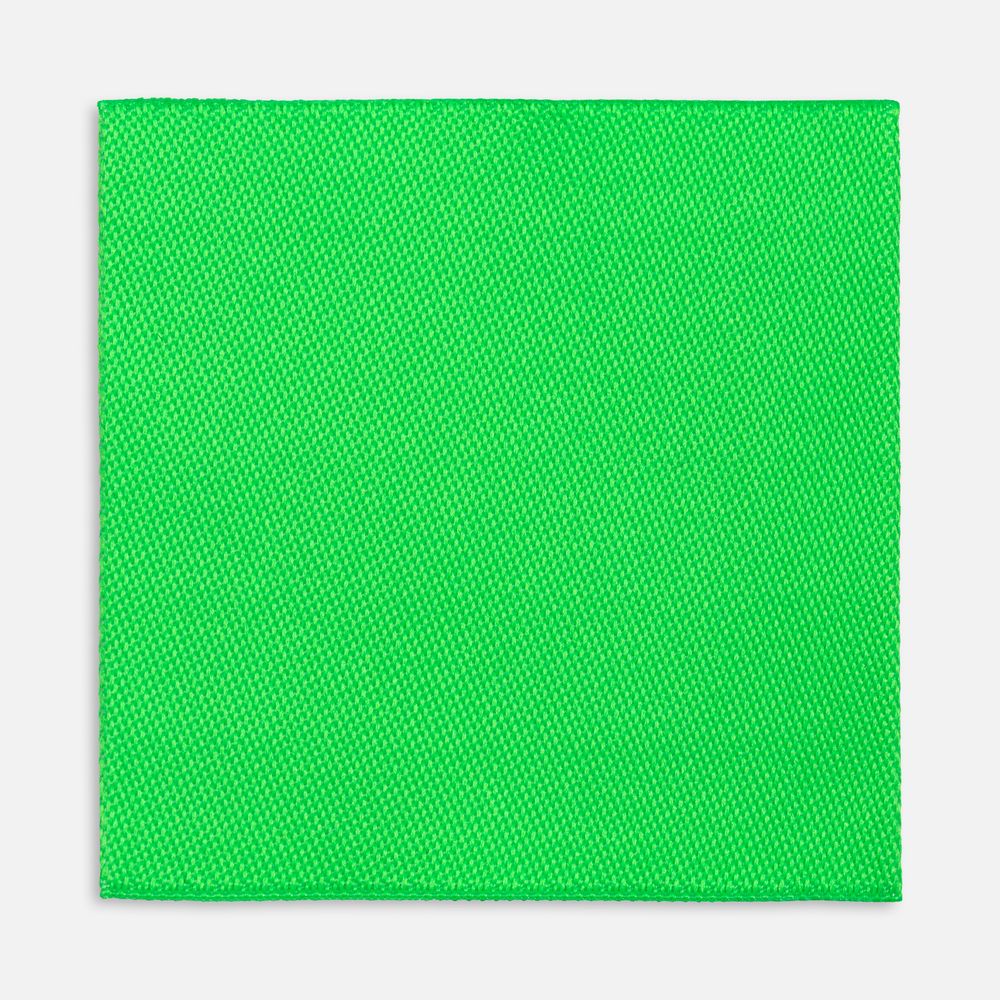 Лейбл тканевый Epsilon, L, зеленый неон с логотипом