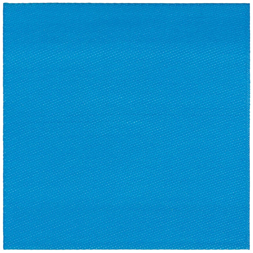 Лейбл тканевый Epsilon, L, голубой с логотипом